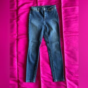 Guess denim jeans, dark blue rinse, size 27 skinny jeans.
